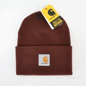 Carhartt Knit Cuffed Beanie Mocha Brown One Size NWT